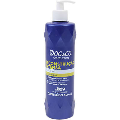 Máscara Mundo Animal Dog & Co Professional Reconstrução Intensa para Cães