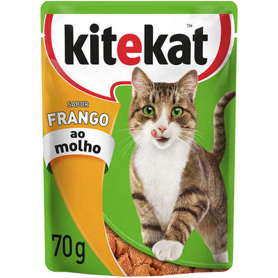 Ração Kitekat Sachê Frango para Gatos Adultos