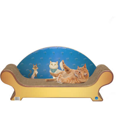 Brinquedo Arranhador Pet Star Viena - Amarelo e Azul