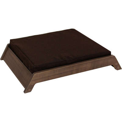 Cama de Madeira Escura para Cães e Gatos