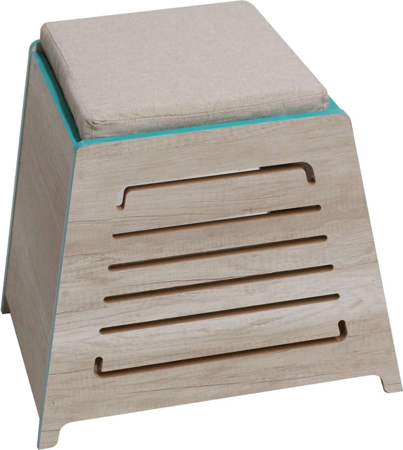 Casa de Madeira Triangular com Aquamarine para Cães e Gatos - Tam. Único