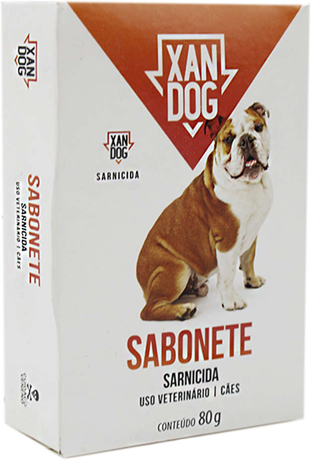 Sabonete Centagro Xandog Sarnicida para Cães e Gatos - 80 Gr