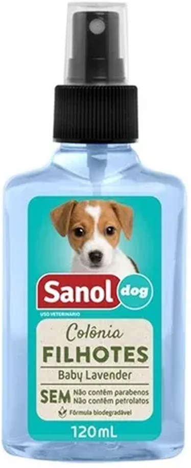 Colônia Sanol Dog Filhotes para Cães e Gatos - 120ml