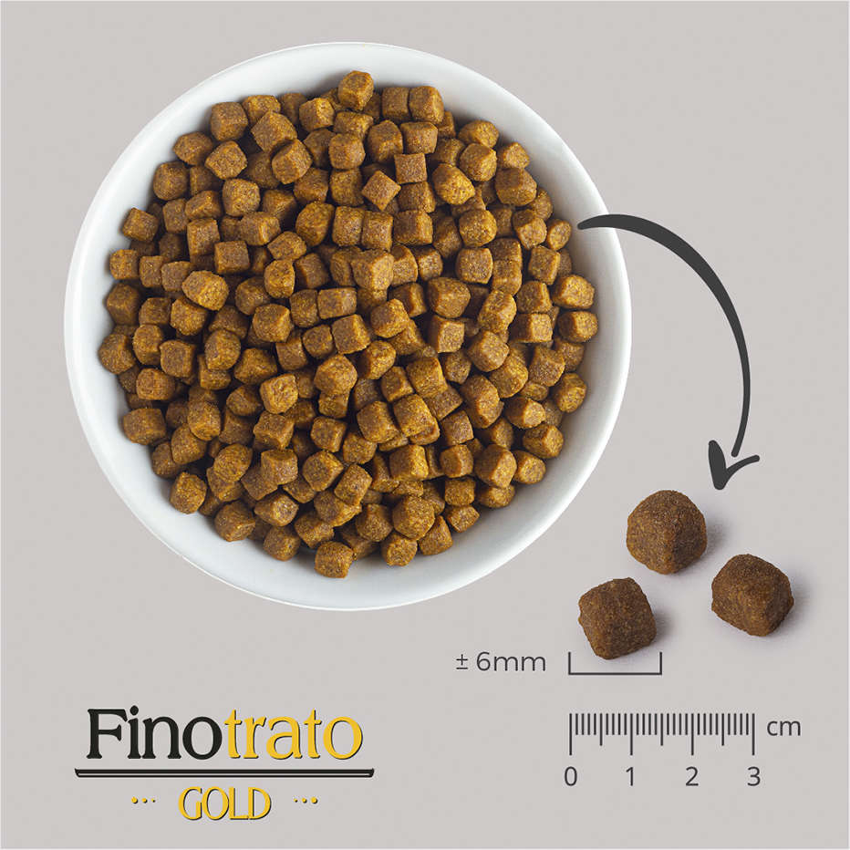 Ração Seca Finotrato Gold Super Premium para Cães Adultos Raças Mini e Pequenas - 15Kg