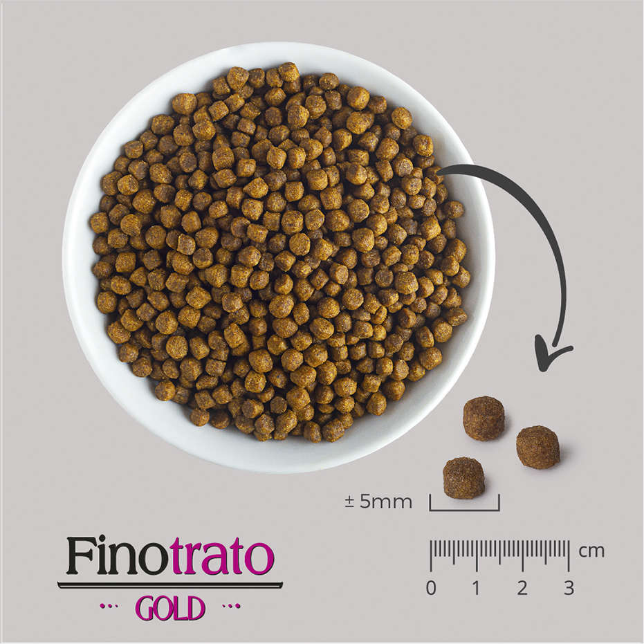 Ração Seca Finotrato Gold Super Premium para Cães Filhotes Raças Mini e Pequenas - 3Kg