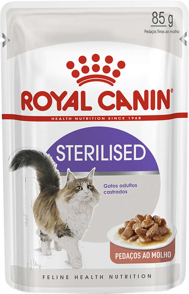 Ração Úmida Royal Canin Sachê Feline Sterilised para Gatos Castrados - 85 g