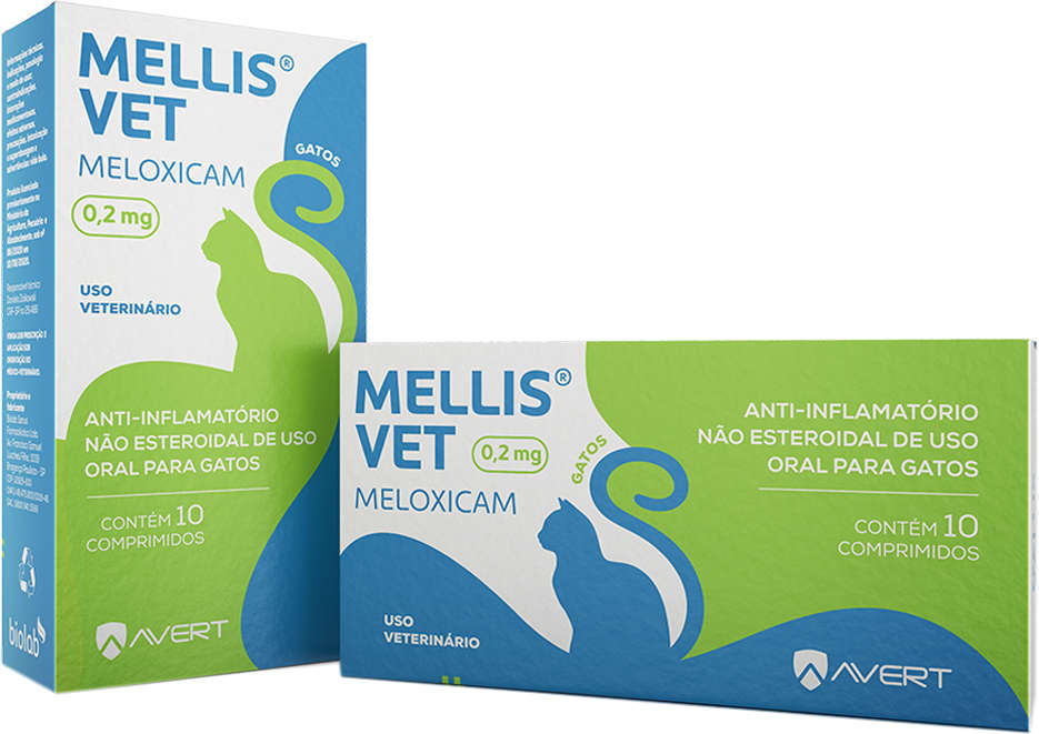 Anti-inflamatório Avert Mellis Vet para Gatos - 0,2 mg