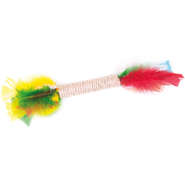 Brinquedo Bastão de Sisal com Penas para Gatos - Tam. Único