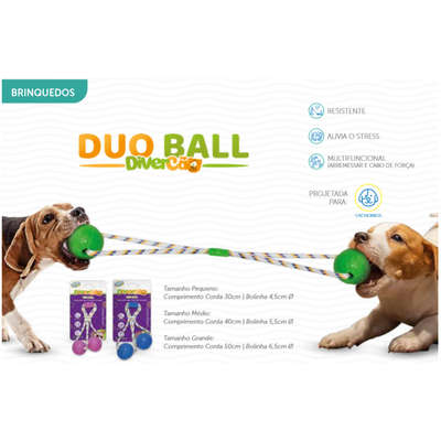 Brinquedo Duo Ball Divercão Rosa