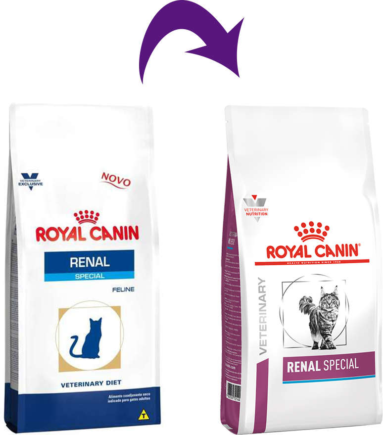 Ração Royal Canin Feline Veterinary Diet Renal Special para Gatos com Doenças Renais - 1,5Kg