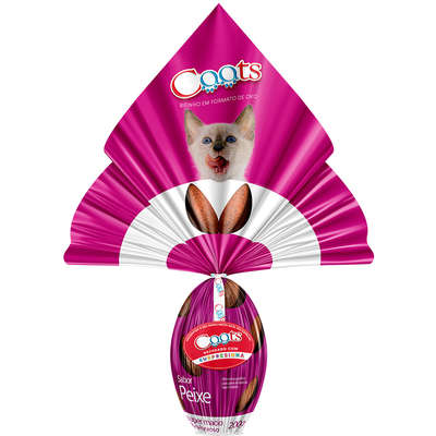 Brinde Ovo de Páscoa Caats Sabor Peixe para Gatos - 200 g