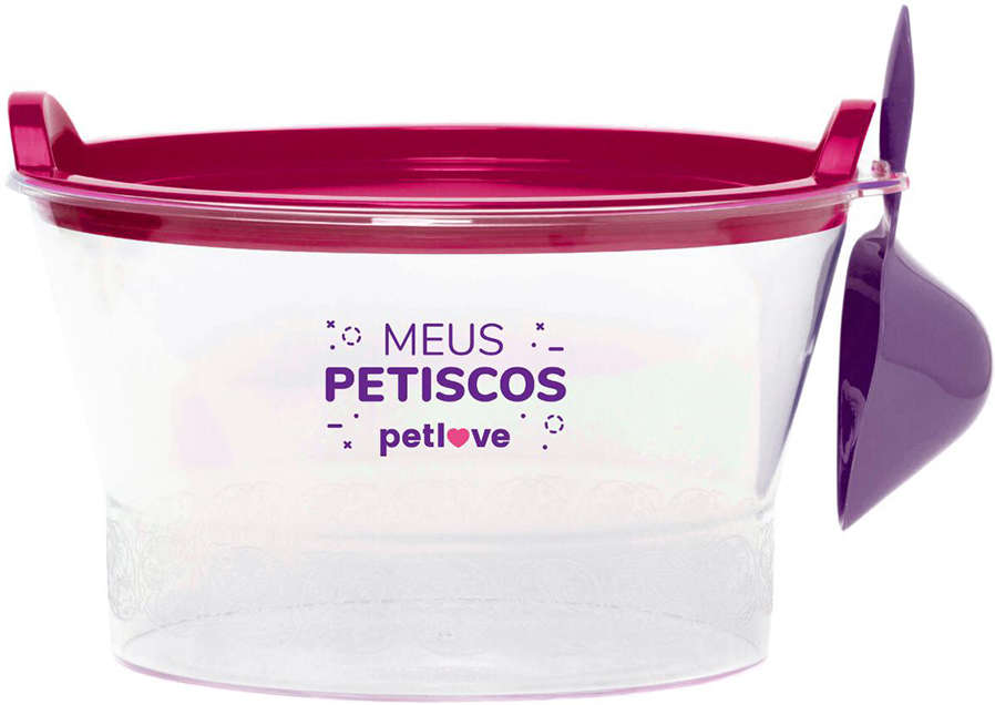 Pote para Ração Petlove Meus Petiscos - Tam. Único