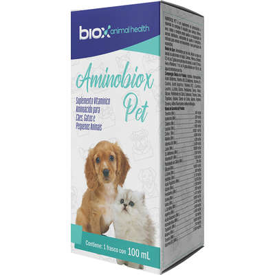 Suplemento Vitamínico Aminoácido Aminobiox para Cães e Gatos