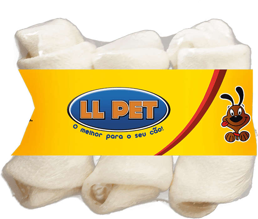 Osso Nó 2/3" LL Pet para Cães - 3 Unidades