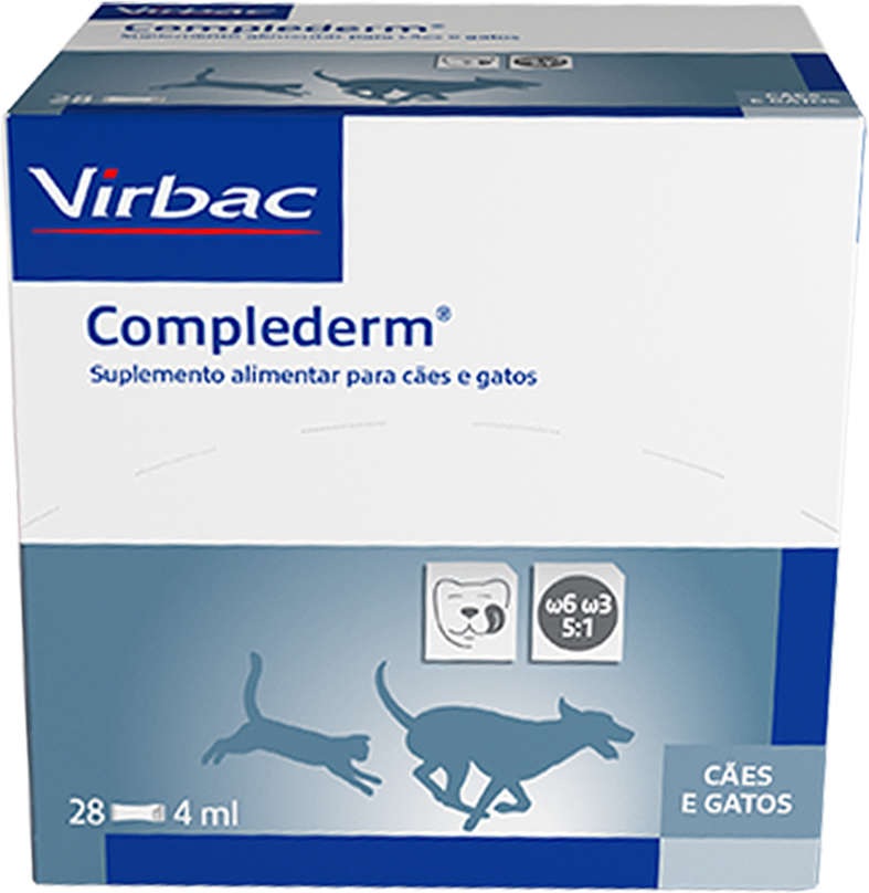 Suplemento Alimentar Virbac Complederm para Cães e Gatos - 4 mL