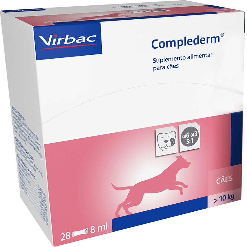 Suplemento Alimentar Virbac Complederm para Cães - 8 mL
