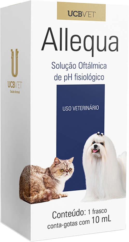 Solução Oftálmica UCBVET Allequa para Cães e Gatos - 10 mL