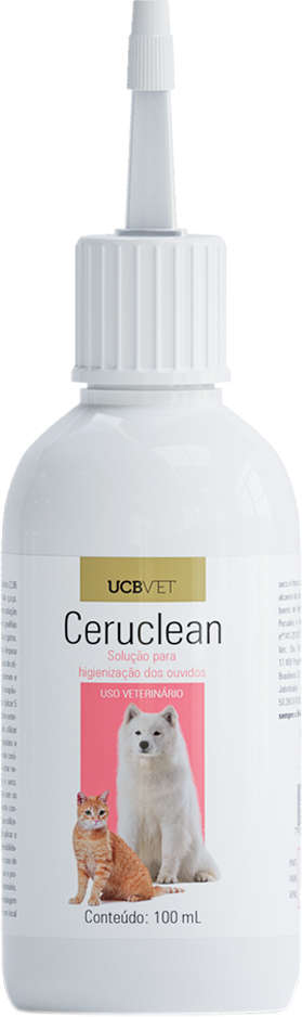 Solução Auricular UCBVET Ceruclean para Cães e Gatos - 100 mL