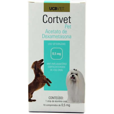 Anti-Inflamatório UCBVET Acetato de Dexametasona Cortvet Pet para Cães