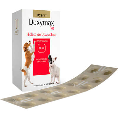 Antibiótico UCBVET Doxiciclina Doxymax Pet para Cães
