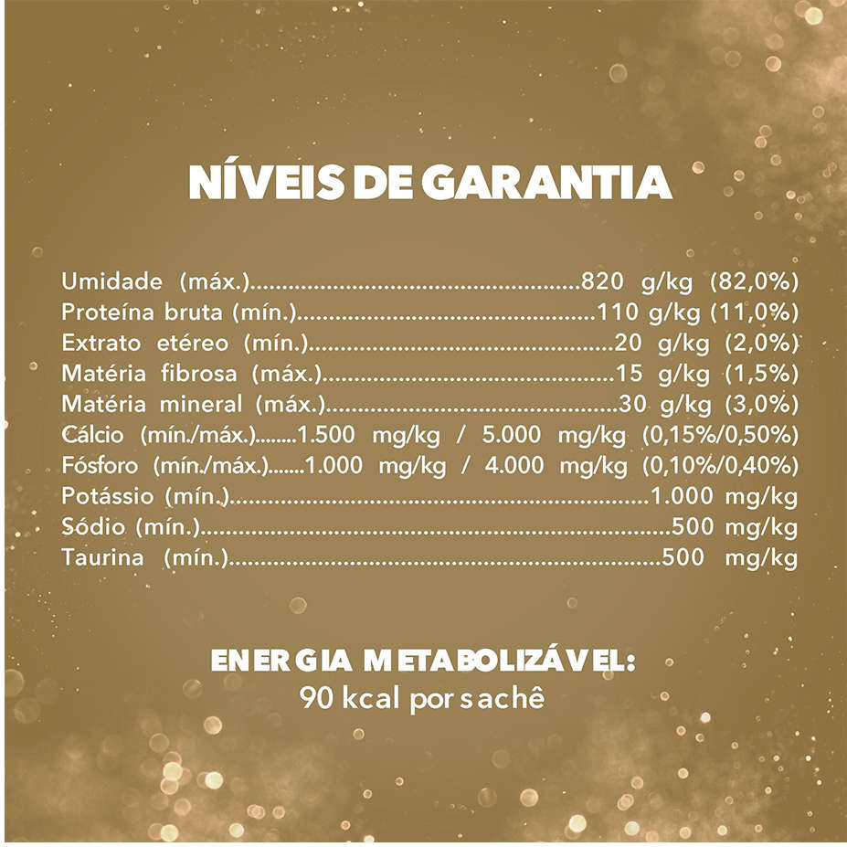 Racão Úmida Nestlé Purina Fancy Feast Sachê Goulash com Peru para Gatos Adultos - 85 g - 45 Unidades