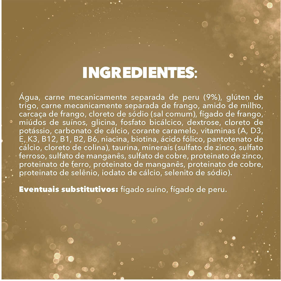 Racão Úmida Nestlé Purina Fancy Feast Sachê Goulash com Peru para Gatos Adultos - 85 g - 45 Unidades