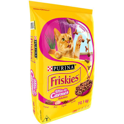 Ração Seca Nestlé Purina Friskies Mix de Carnes para Gatos Adultos