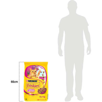 Ração Seca Nestlé Purina Friskies Mix de Carnes para Gatos Adultos