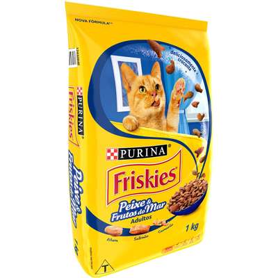 Ração Seca Nestlé Purina Friskies Peixes & Frutos do Mar para Gatos Adultos