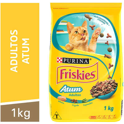 Ração Seca Nestlé Purina Friskies Atum para Gatos Adultos