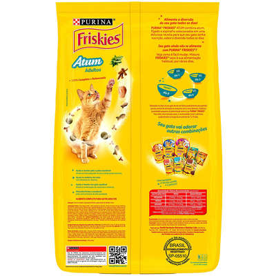 Ração Seca Nestlé Purina Friskies Atum para Gatos Adultos