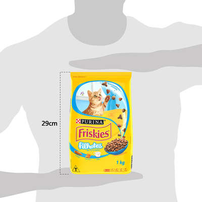 Ração Seca Nestlé Purina Friskies Frango, Cenoura e Leite para Gatos Filhotes