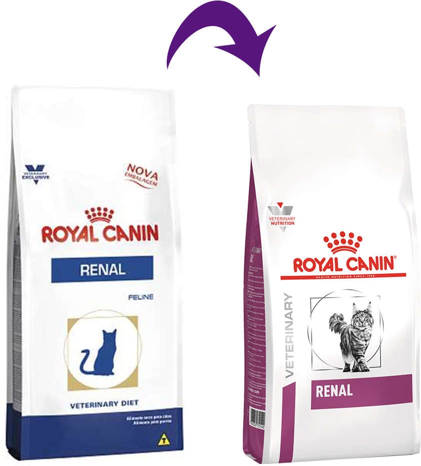 Ração Royal Canin Feline Veterinary Diet Renal para Gatos com Doenças Renais - 1,5Kg