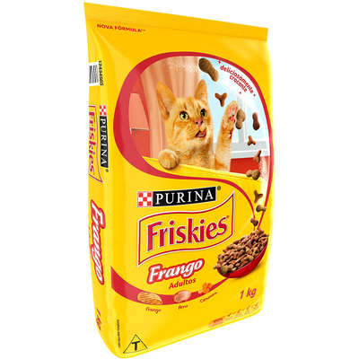 Ração Seca Nestlé Purina Friskies Frango para Gatos Adultos