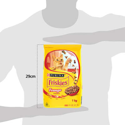 Ração Seca Nestlé Purina Friskies Frango para Gatos Adultos