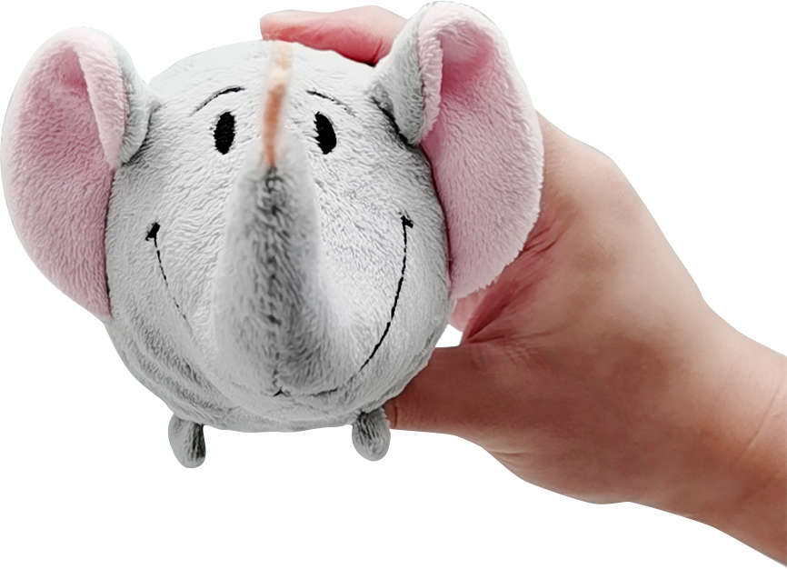 Brinquedo Pelúcia Amiguinhos Bolinha Plush Elefante para Cães - Tam. Único