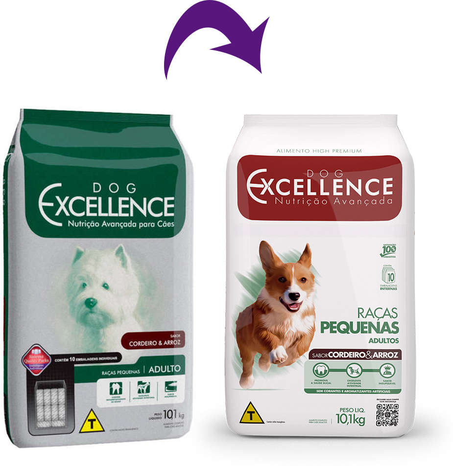 Ração Seca Dog Excellence Cordeiro e Arroz para Cães Adultos Raças Pequenas - 10,1Kg