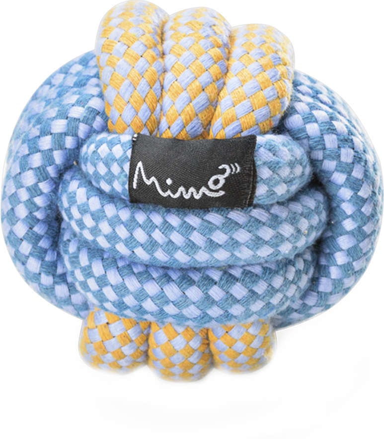 Brinquedo Bolinha de Corda Azul para Cães - Tam. M