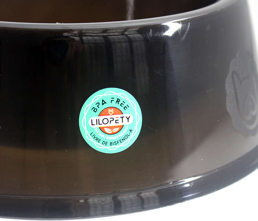 Comedouro Lilo Dog Fumê para Cães - Tam. M