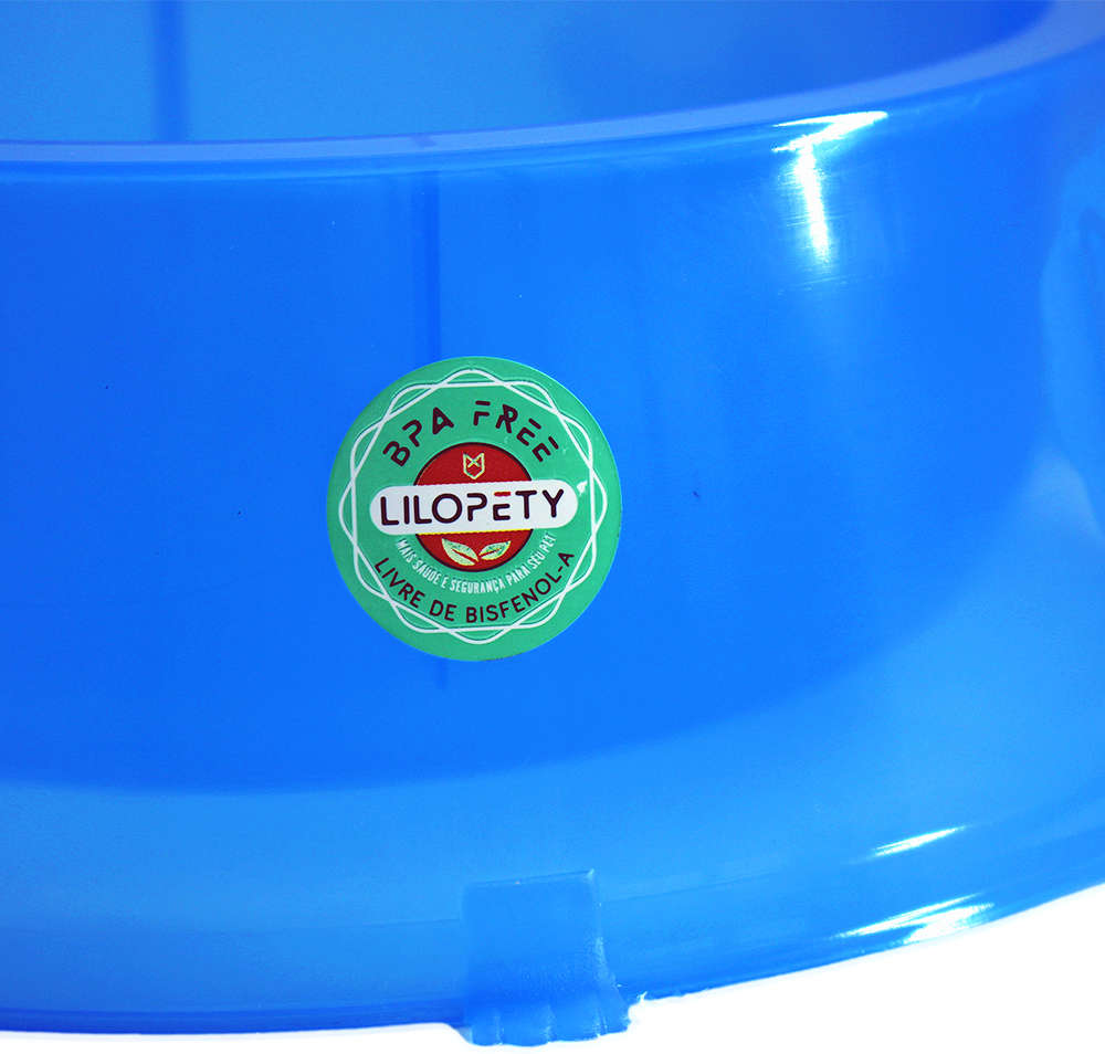 Comedouro Patinhas Lilo Dog Azul para Cães - Tam. Único