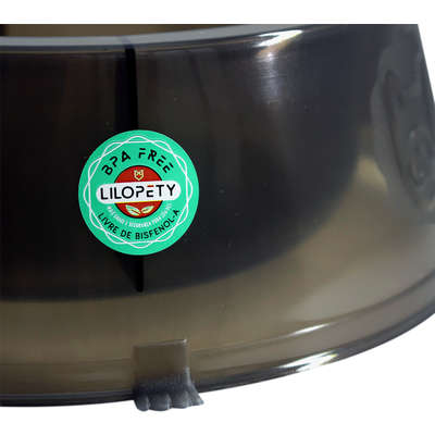 Comedouro Patinhas Lilo Dog Fumê para Cães