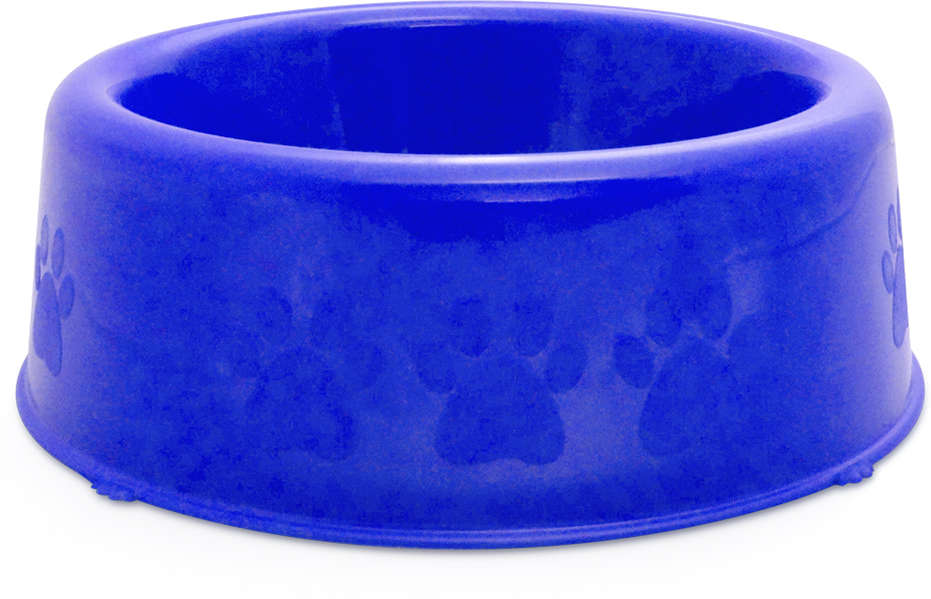 Comedouro Plástico Patinhas Azul - Tam. P