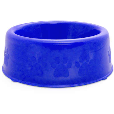 Comedouro Plástico Patinhas Azul