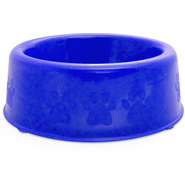 Comedouro Plástico Patinhas Azul - Tam. P