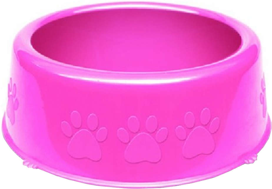Comedouro Perolizado Luxo Rosa - Tam. M