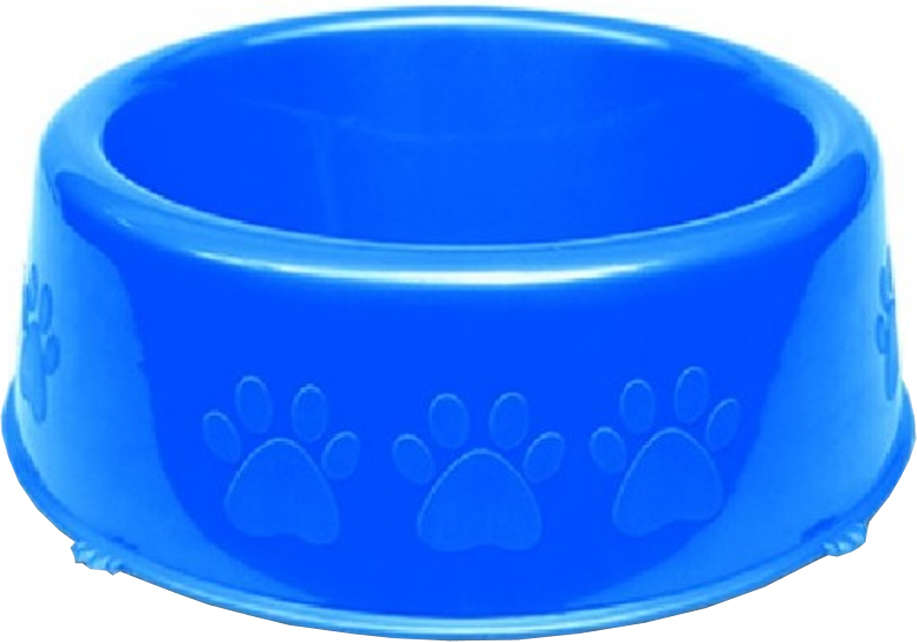 Comedouro Perolizado Luxo Azul - Tam. G