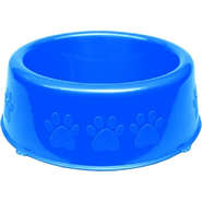 Comedouro Perolizado Luxo Azul - Tam. G