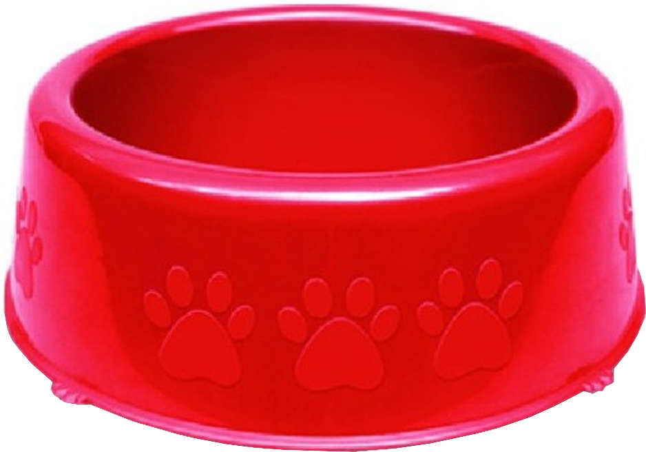 Comedouro Perolizado Luxo Vermelho - Tam. G