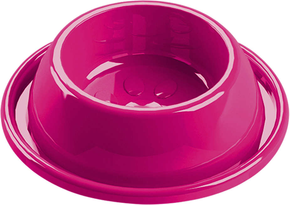 Comedouro Plástico Antiformiga Rosa - Tam. G