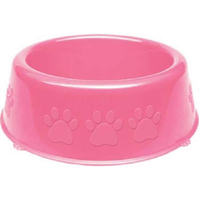 Comedouro Perolizado Luxo Rosa Raças Pequenas